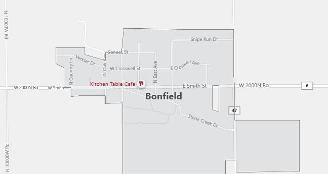 Map of Bonfield, IL