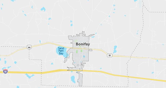 Map of Bonifay, FL