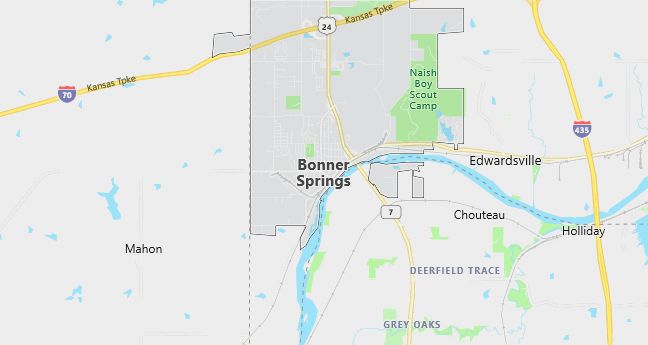 Map of Bonner Springs, KS