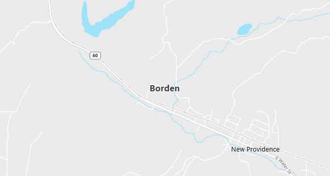 Map of Borden, IN