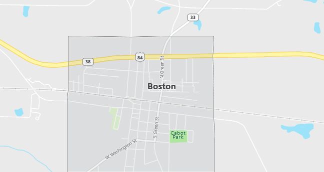 Map of Boston, GA