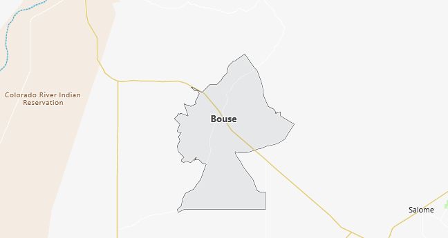 Map of Bouse, AZ