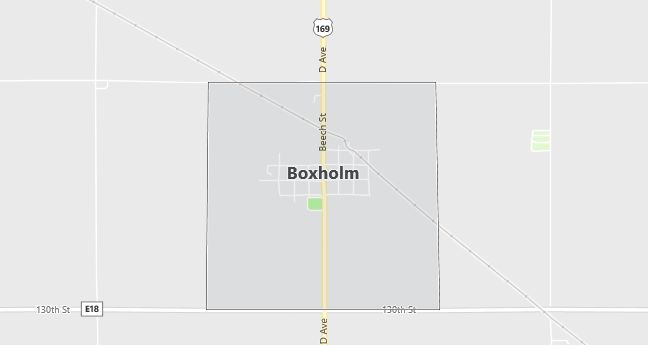 Map of Boxholm, IA