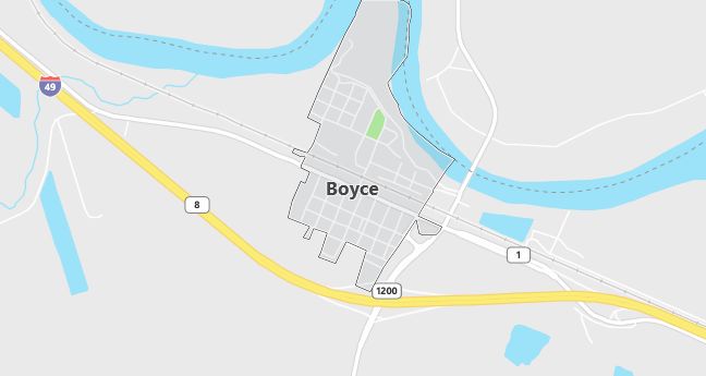 Map of Boyce, LA