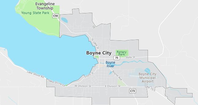 Map of Boyne City, MI