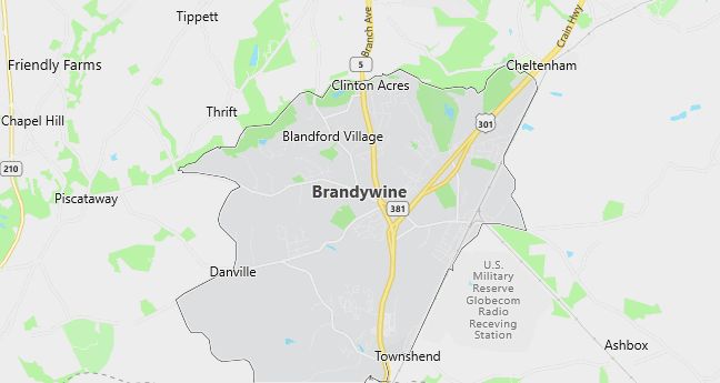 Map of Brandywine, MD