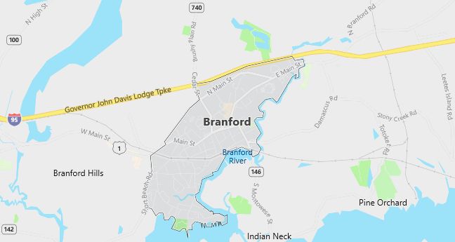 Map of Branford, CT