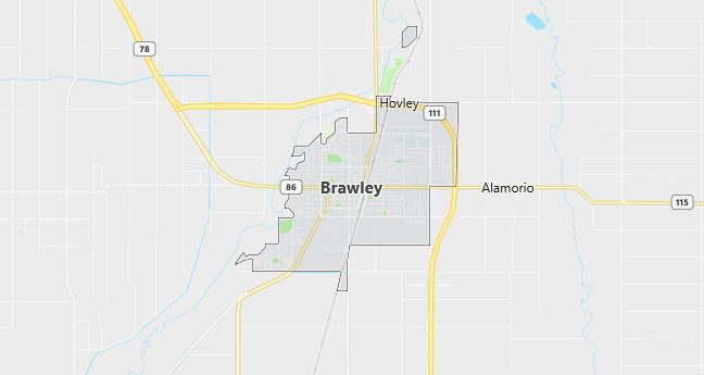 Map of Brawley, CA