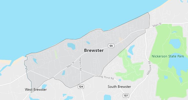 Map of Brewster, MA