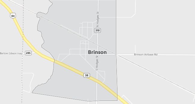 Map of Brinson, GA