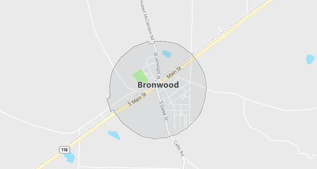 Map of Bronwood, GA