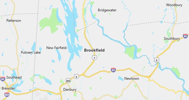 Map of Brookfield, CT