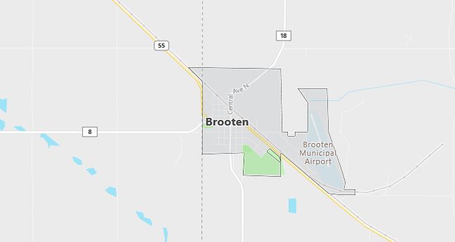 Map of Brooten, MN