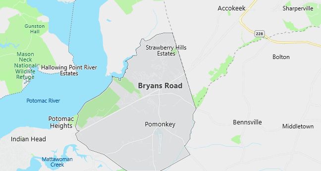 Map of Bryans Road, MD