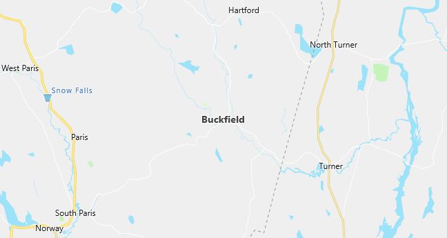 Map of Buckfield, ME