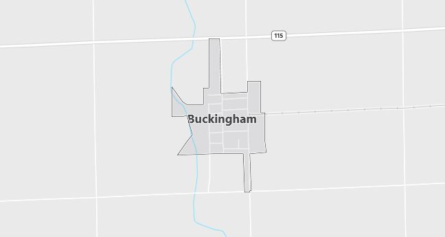 Map of Buckingham, IL