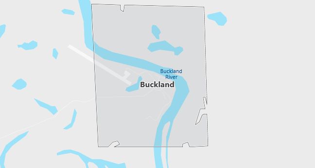 Map of Buckland, AK