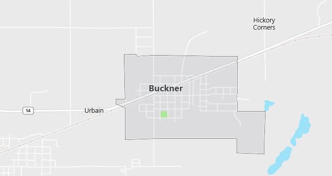 Map of Buckner, IL