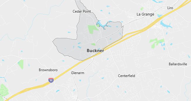 Map of Buckner, KY