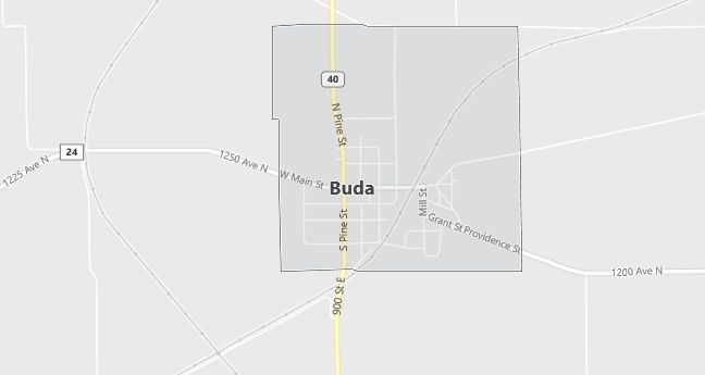 Map of Buda, IL