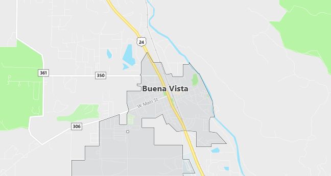 Map of Buena Vista, CO