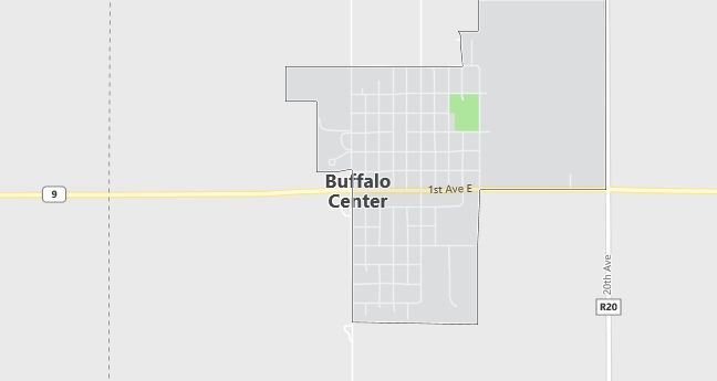 Map of Buffalo Center, IA