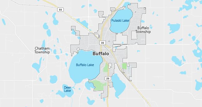 Map of Buffalo, MN