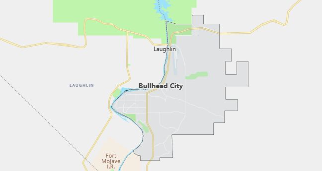 Map of Bullhead City, AZ