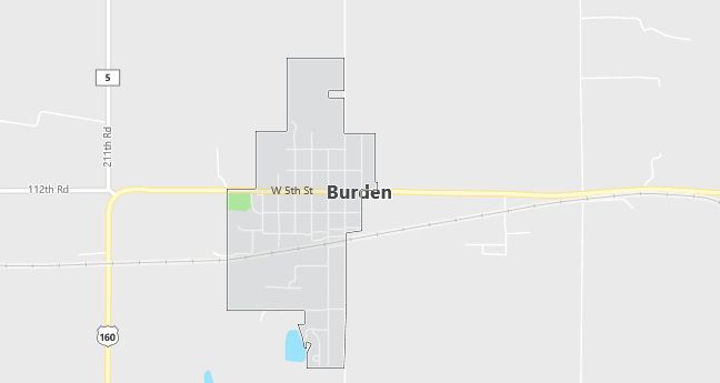 Map of Burden, KS