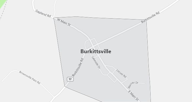 Map of Burkittsville, MD