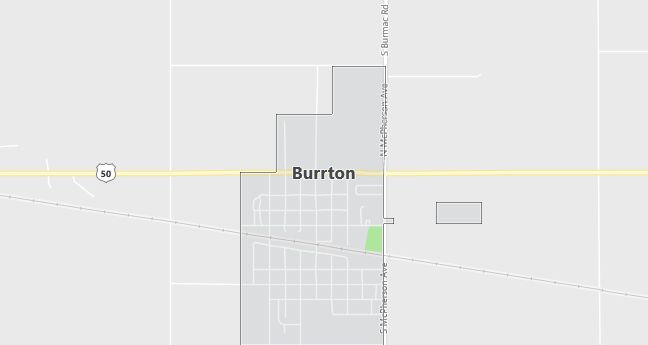 Map of Burrton, KS