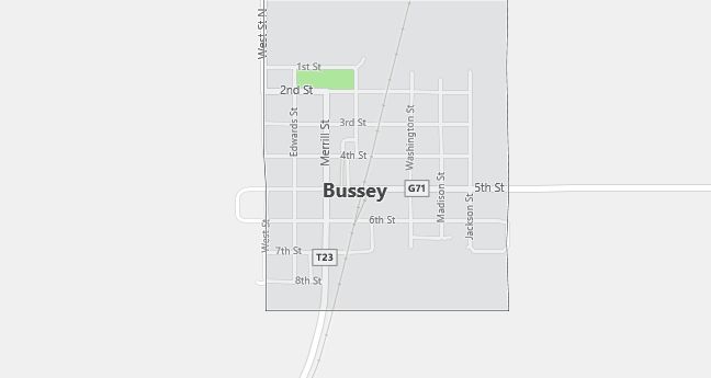 Map of Bussey, IA