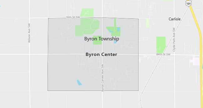 Map of Byron Center, MI