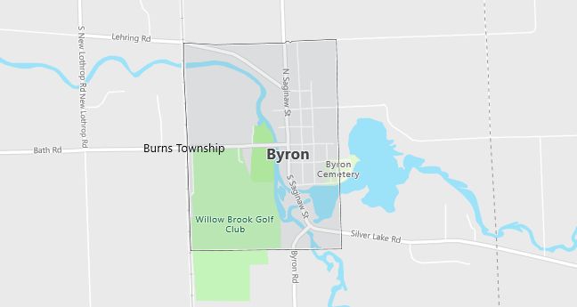 Map of Byron, MI