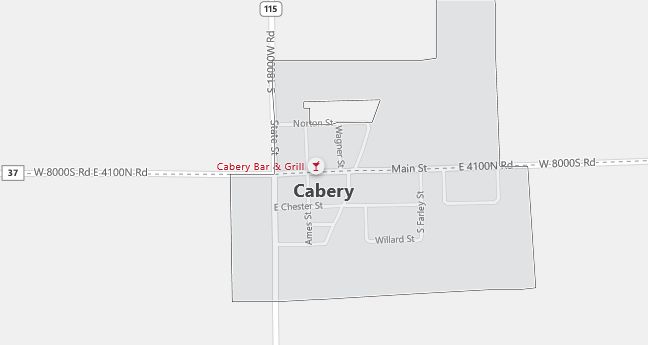 Map of Cabery, IL