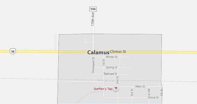 Map of Calamus, IA