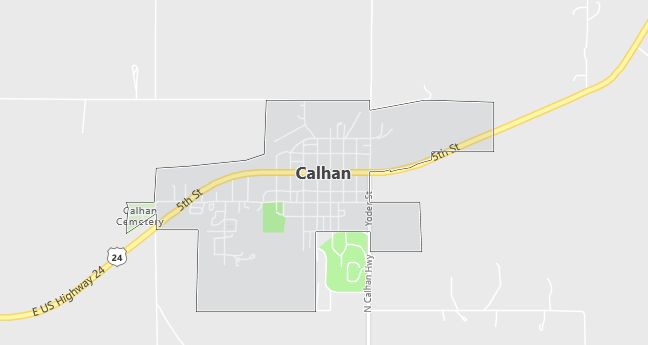 Map of Calhan, CO