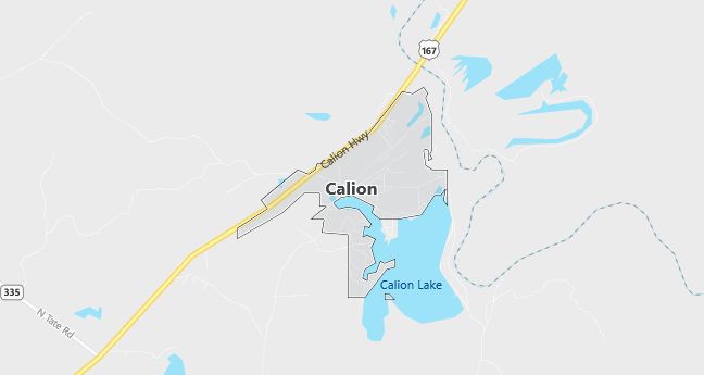 Map of Calion, AR