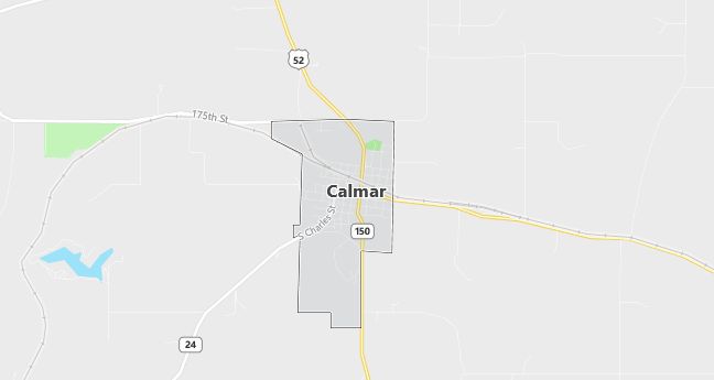 Map of Calmar, IA