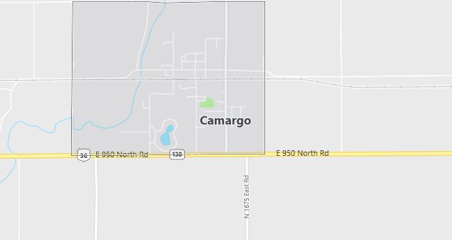 Map of Camargo, IL