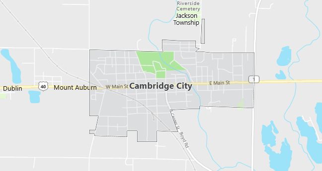 Map of Cambridge City, IN