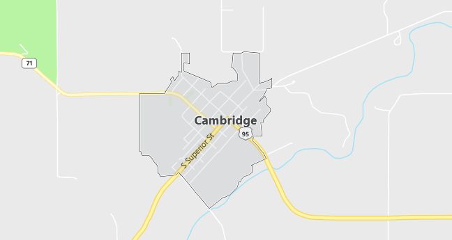 Map of Cambridge, ID