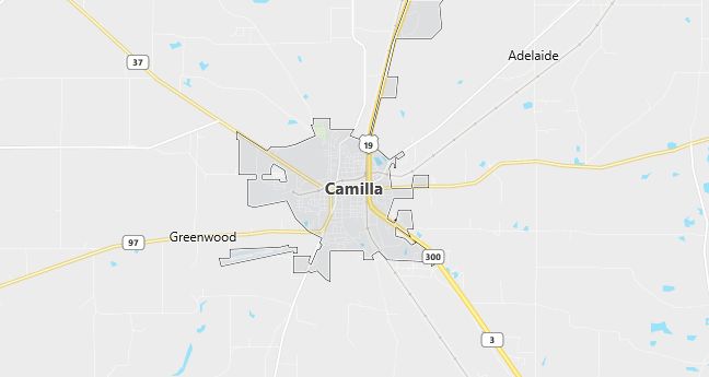 Map of Camilla, GA