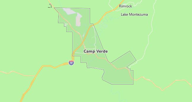 Map of Camp Verde, AZ