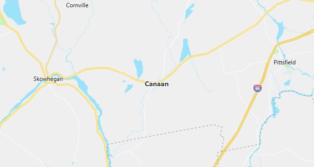 Map of Canaan, ME