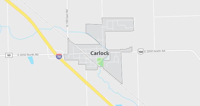 Map of Carlock, IL