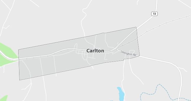 Map of Carlton, GA