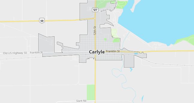 Map of Carlyle, IL