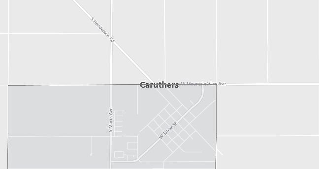 Map of Caruthers, CA