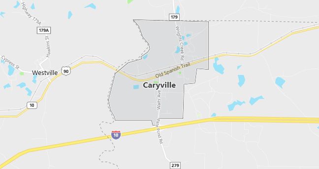 Map of Caryville, FL